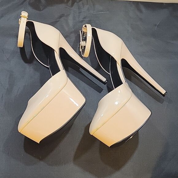 GUESS RACHAL PATENT ANKLE STRAP D'ORSAY PLATFORM PUMPS DILLARD'S - Picture 15 of 16